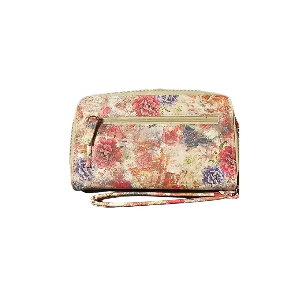 Floral wallet wristlet‎ safekeeper